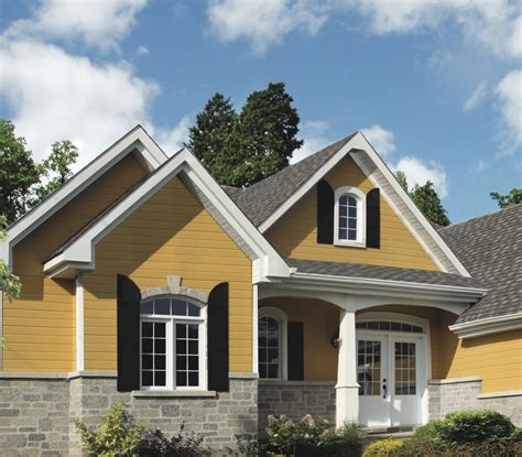 exterior house paint brown roof